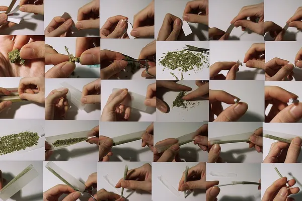 A long conical hand-rolled cigarette